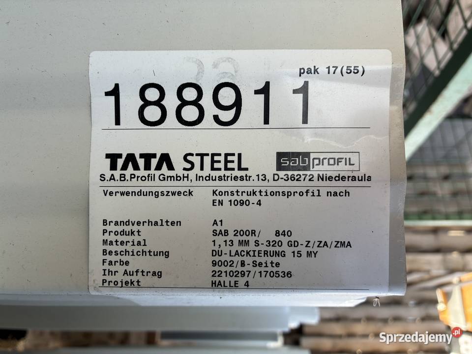 Blacha trapezowa konstrukcyjna T200 113mm