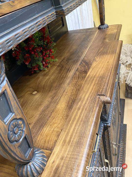 Kredens Bretoński odnowiony dąb Francja II pół 214cm Warszawa