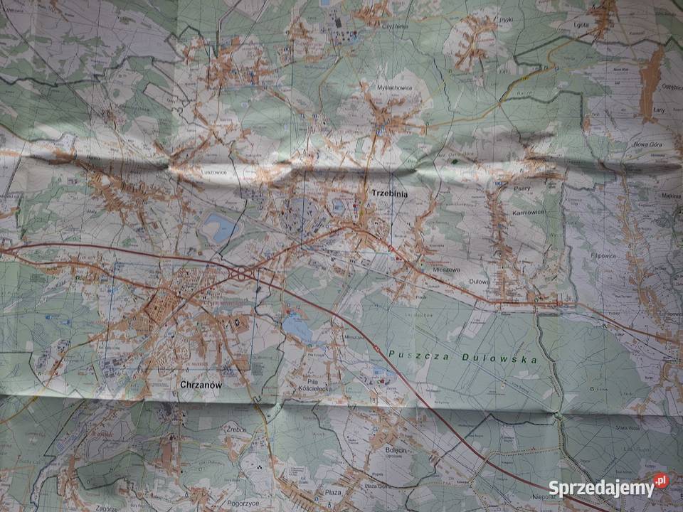 Ziemia Chrzanowska 125 000 plany miast 110 000 Mapy i przewodniki małopolskie