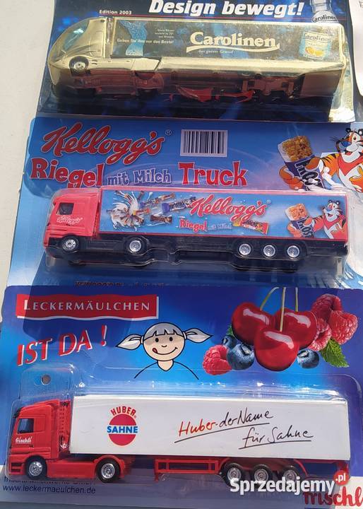 Ciężarówki reklamowe 10 sztuk skala 187 Gdańsk