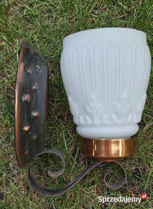 LampyPlafony PRL szkło Kluczbork