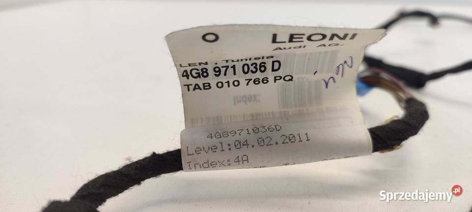 AUDI A7 WIĄZKA DRZWI PRAWY PRZÓD 4G8971036D osobowe