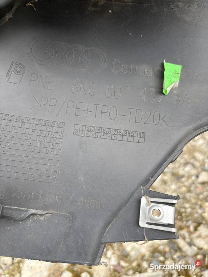 Zderzak przód Audi a4 b8 lift nowy orginał Jelcz-Laskowice sprzedam