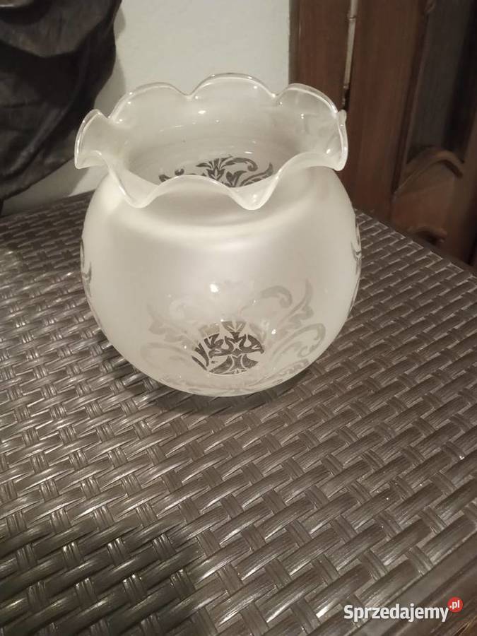 Szklany klosz do lampy kinkietu vintage