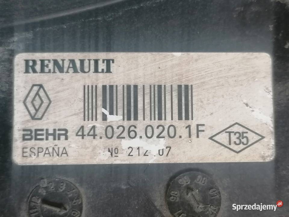 wentylator chłodnicy 7700421138 1616V Renault Piotrków Trybunalski sprzedam