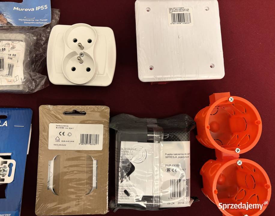 Osprzęt elektryczny różny zachodniopomorskie Szczecin sprzedam