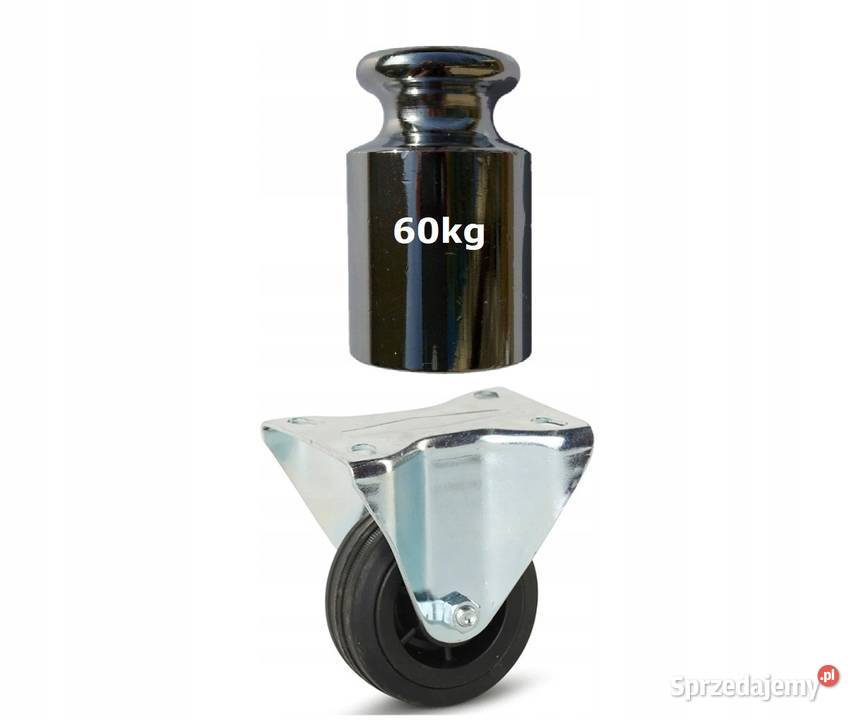 Koło stałe 80mm 60 guma polipropylen kółko mazowieckie Kozienice