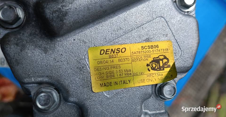Kompresor klimatyzacji Denso 5A7875200 Fiat Alfa Brzeszcze