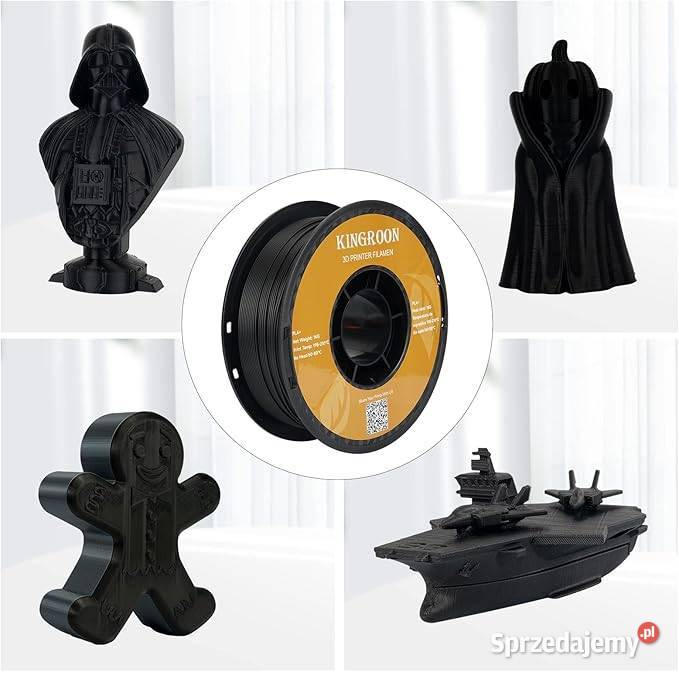 KINGROON FILAMENT CZARNY PETG 175mm 1 Płock