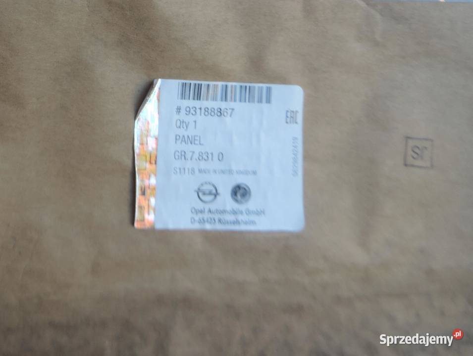 Zderzak tył OPEL VIVARO A 93188867 NOWY ORYGINAŁ