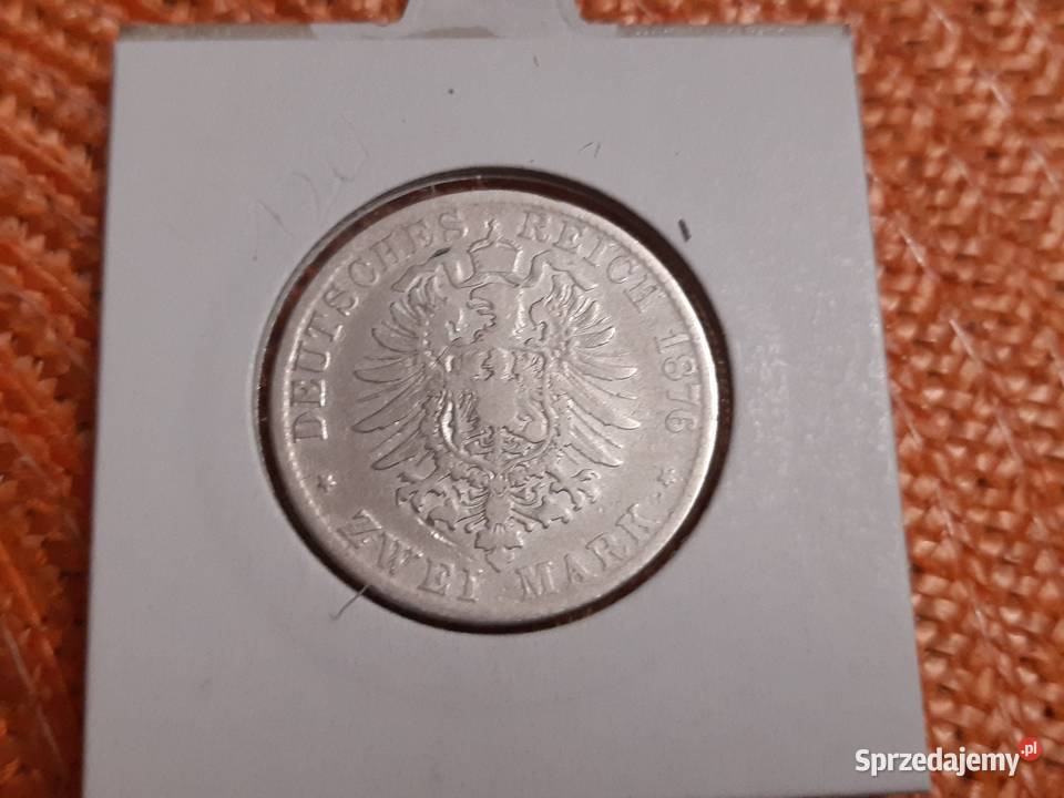 moneta srebrna Badenii z 1876r podlaskie Łomża