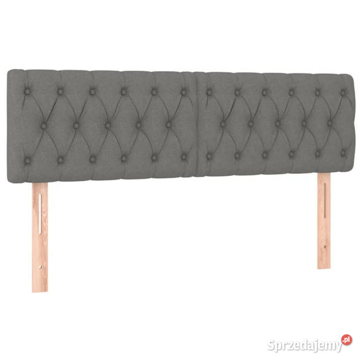 Zagłówek do łóżka z LED ciemnoszary 160x7x7888