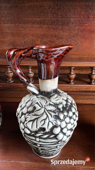 Zestaw ceramiczny Karafka i 6 czarek pomorskie Gdańsk