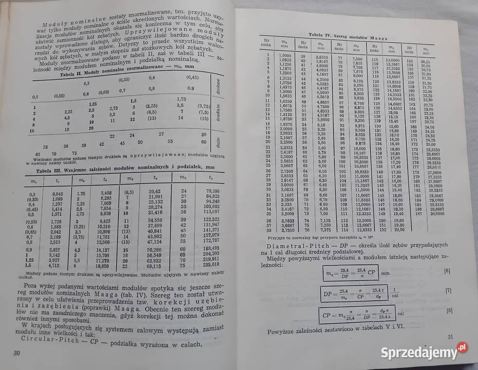 K Ochęduszko Koła zębate Tom 1 Konstrukcja PWT wielkopolskie Koźminek