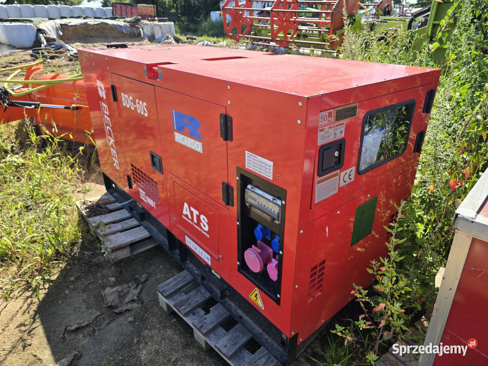 Agregat prądotwórczy BECKER BDG60S 50 kW 625 kVA nie Generatory Cegielnia Lewicka