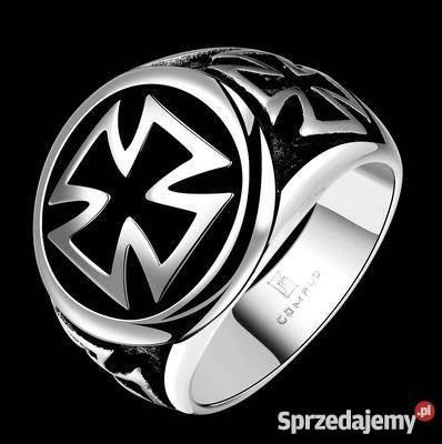 Piękny sygnet męski stal jubilerska 316L z świętokrzyskie Starachowice