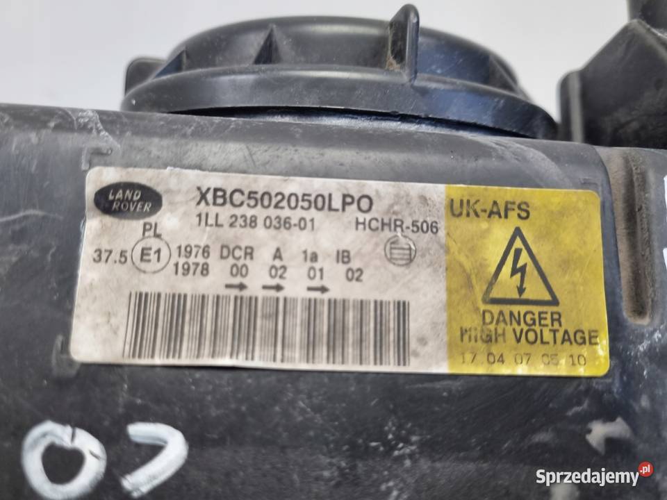 LAMPA LEWA Rover Vogue L322 LIFT XENON PRZEDNIA Lampy przednie Chełm