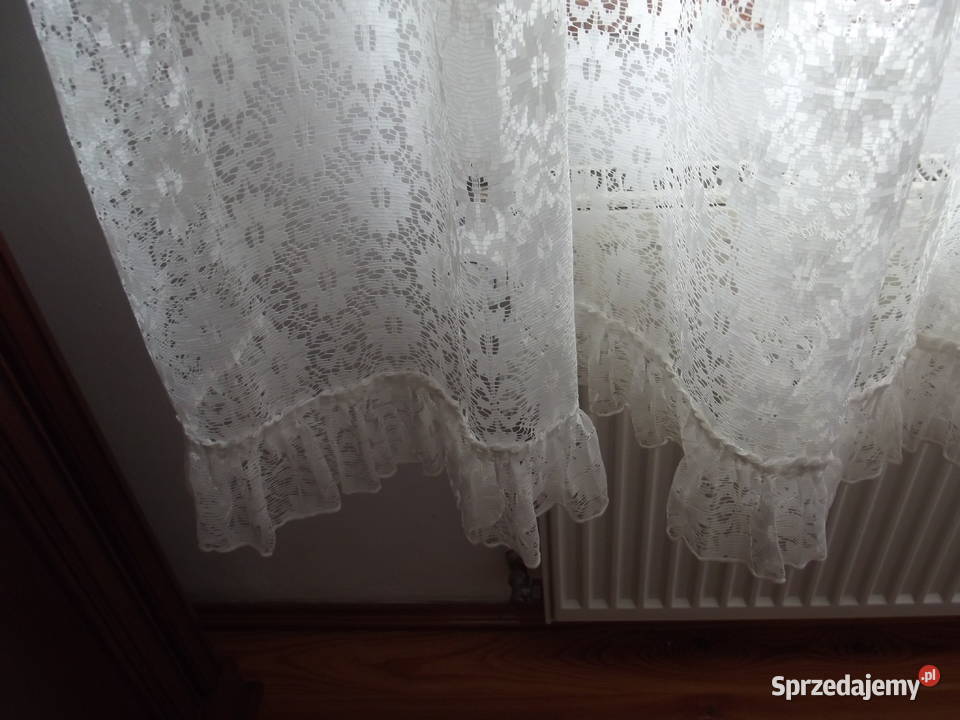 Firanki białe koronka falbanki Firany Piekary Śląskie