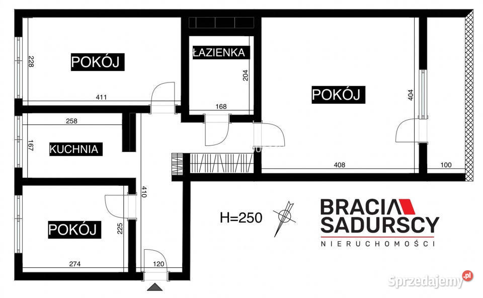 Mieszkanie Kraków os Arce 4825m2 3pok 13927zł/m2