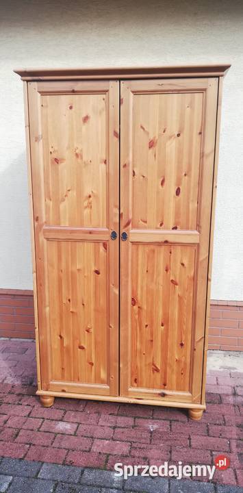 Szafa 2 drzwiowa drewniana Ikea Leksvik bieliźniarka