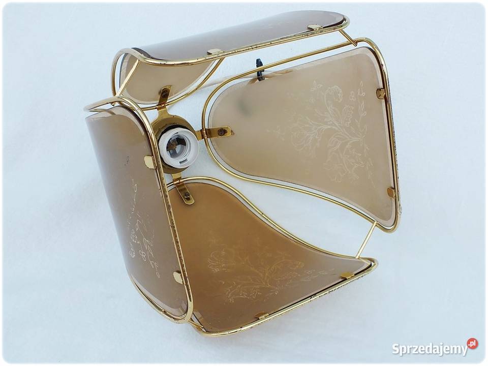 Lampa wisząca szklane witraże z lat 8090tych Żary