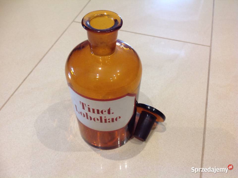 Butelka Szklana Apteczna Stara Sygnowana Szkło Nowa Sól