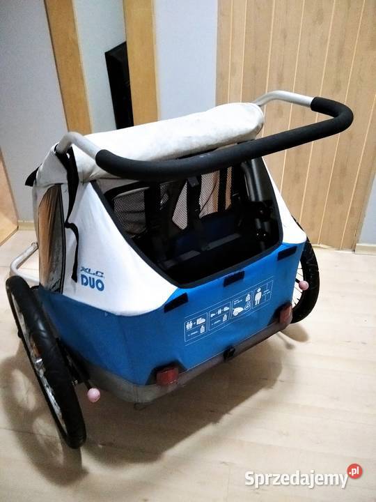 Przyczepka rowerowa dwójki dzieci XLC DUO