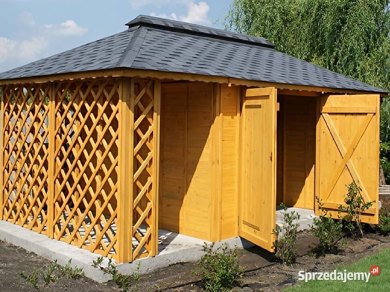 Drewutniogaraż OL2 4x6m DREWNIANY PRODUCENT Parzymiechy