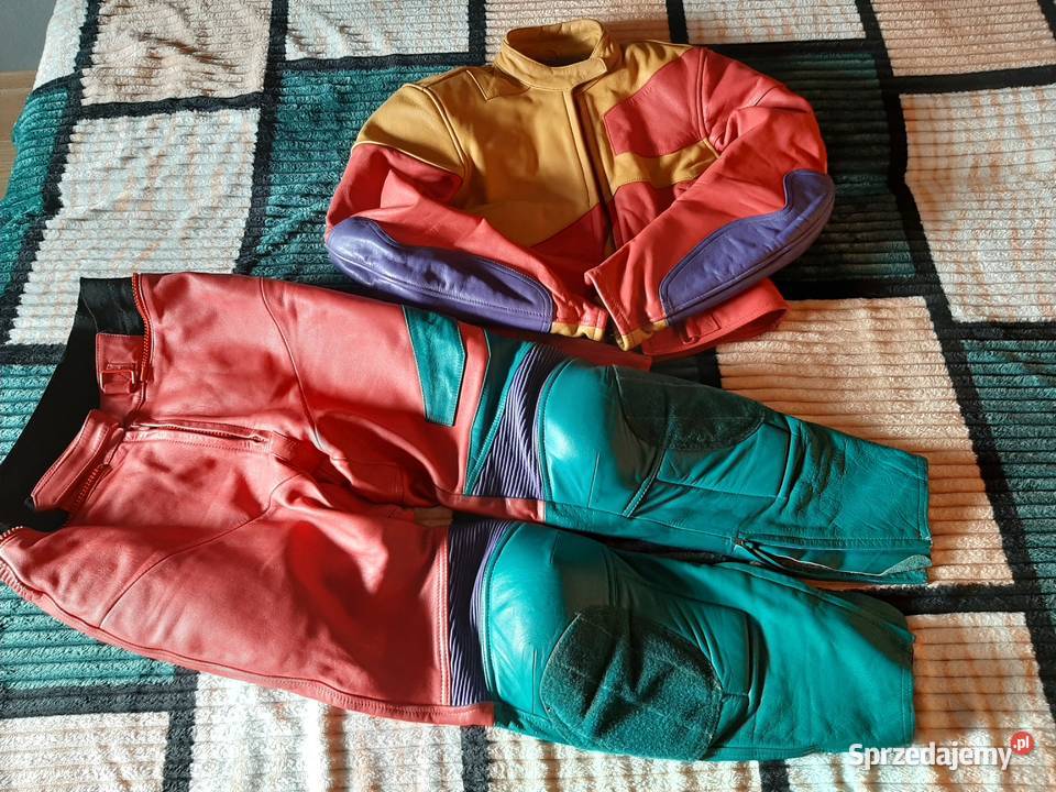 Zestaw komplet motocyklowy damski L skóra łódzkie Łowicz