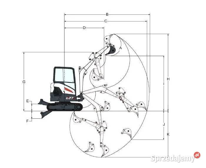 Minikoparka BOBCAT E27z model 2024 Koparki dolnośląskie Chojnów sprzedam