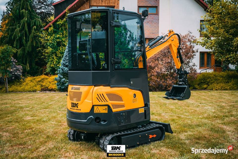 Mini Koparka Berger Kraus BK1500KSR z kabiną Wrocław