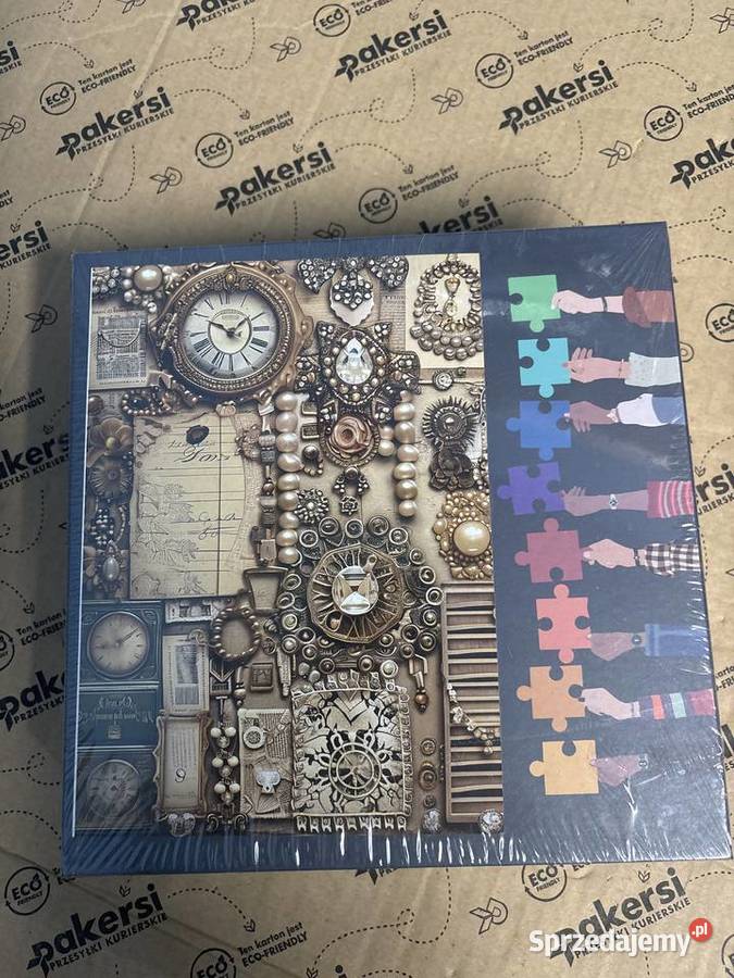 Puzzle TISHIRON 1000 elementów vintage zegary i Głuchów Górny sprzedam