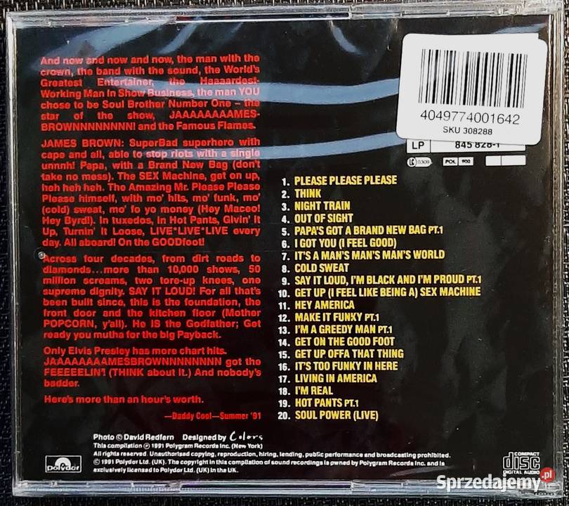 Album CD JAMES BROWN Album Ther very Best Chorzów sprzedam