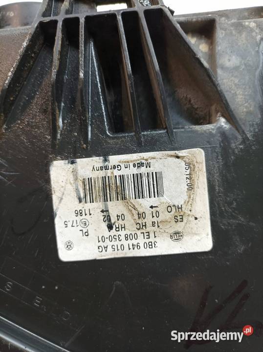 LAMPA PRZÓD LEWA EU LIFT 3BO941015AG VW osobowe