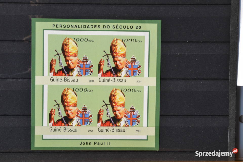 Znaczki Papież Jan Paweł II Gwinea Bissau II Ks