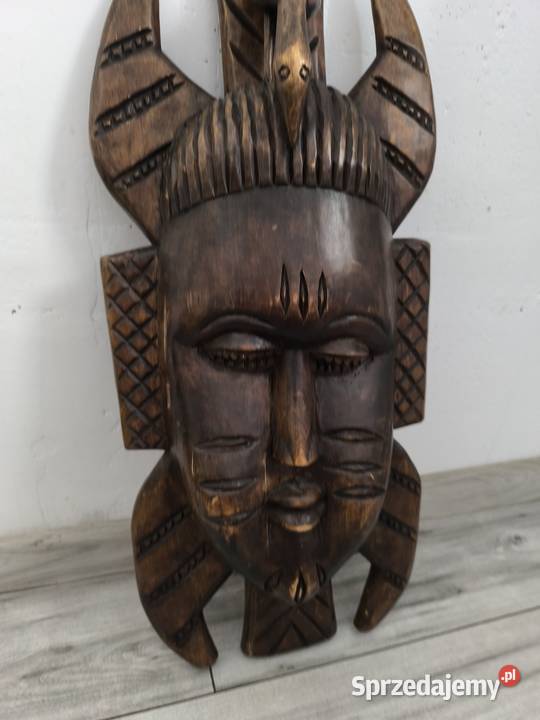 Piękna unikalna maska etniczna egzotyczna Łódź