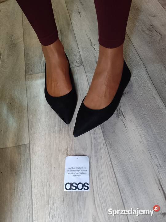40 ASOS Design Czarne baleriny wieczorowe z Kraków