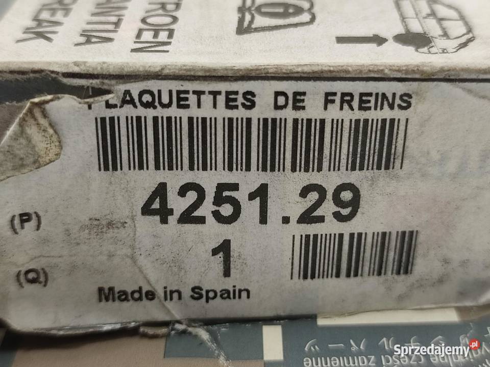 KLOCKI HAMULCOWE TYŁ CITROEN CX I II XANTIA XM