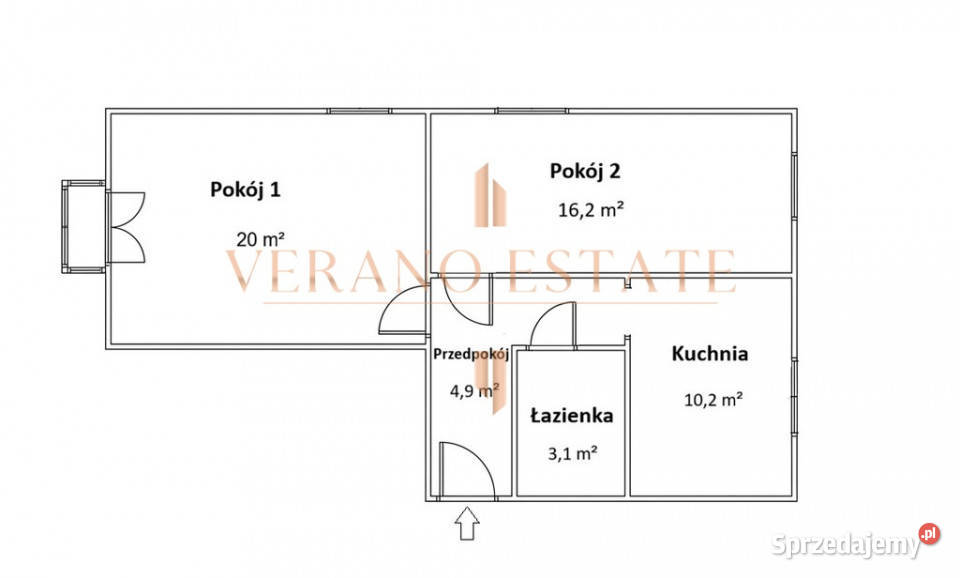 2 pok 544 m 1 piętro balkon Centrum Rok budowy 1969 Radom