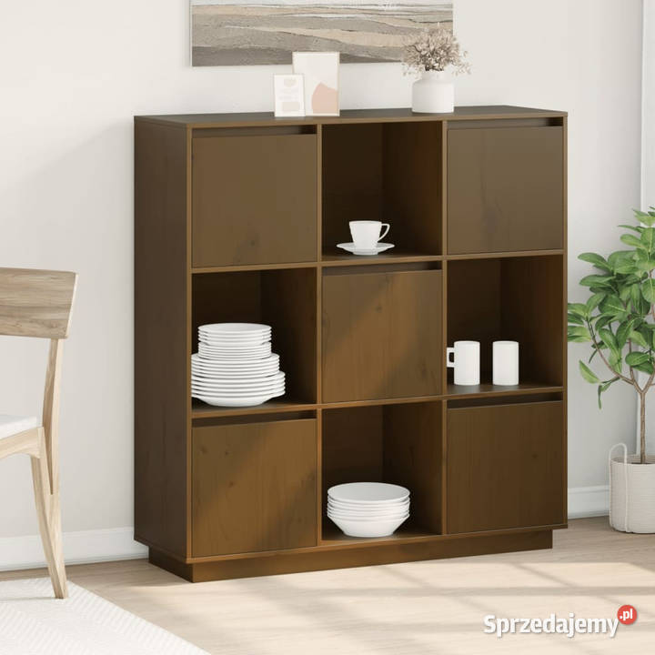 Szafka miodowy brąz 1105x35x117 lite drewno Warszawa