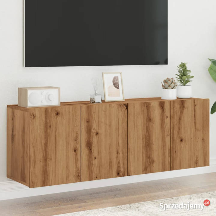 Ścienne szafki TV 2 dąb artisian 60x30x41 Warszawa