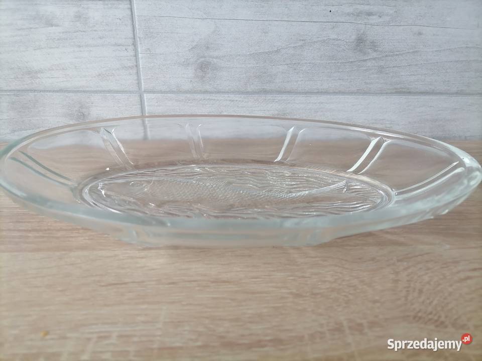 Półmisek szklany śledziowka Hortensja Porcelana i szkło Wałbrzych