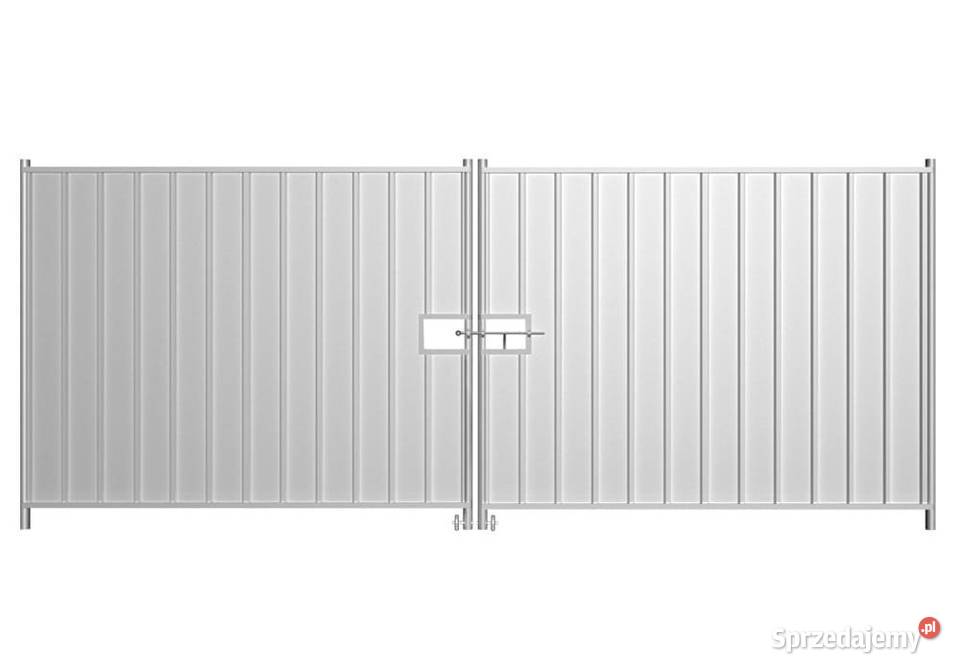 Brama dwuskrzydłowa pełna z blachy trapezowej 47 Szczecin