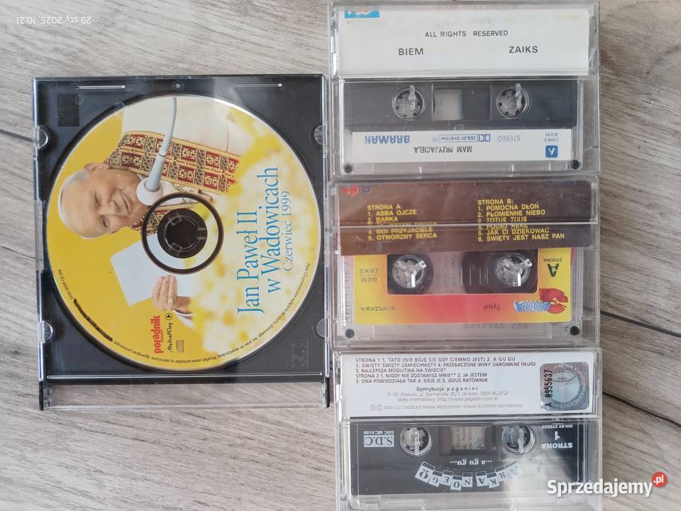 3 kasety magnetofonowe i 1 płyta CD o tematyce wielkopolskie sprzedam