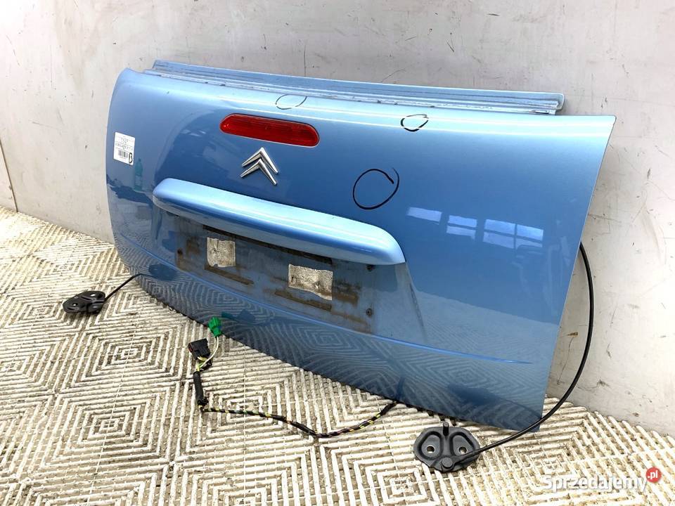 KLAPA TYŁ CITROEN C3 Kabriolet TYLNA BAGAŻNIKA Klapy bagażnika