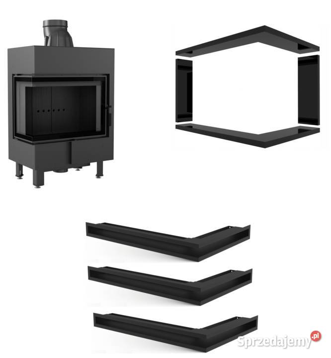 Kominek wkład kominkowy narożny Kratki LUCY 12 Wrocław