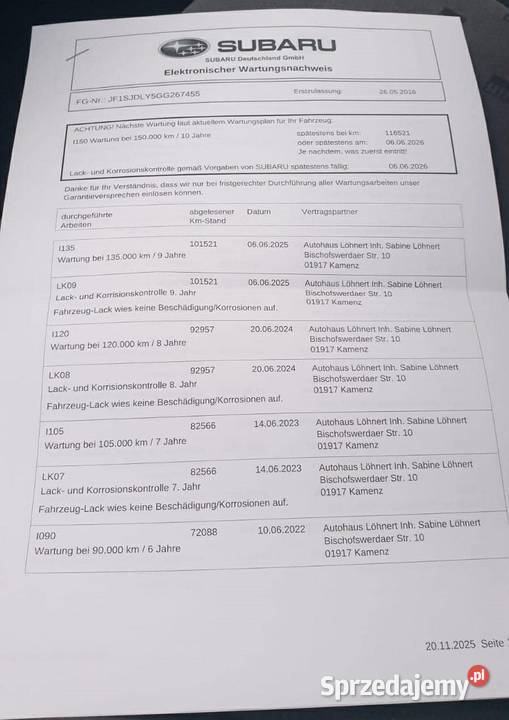 Subaru Forester z Niemiec OPŁACONY 4 Forester Zgorzelec