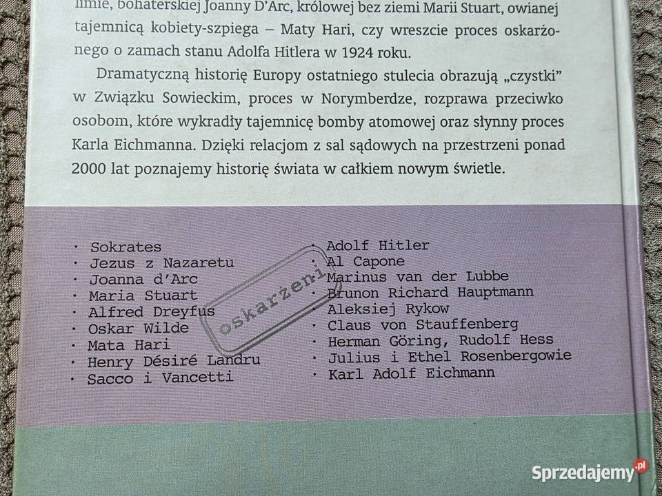 Procesy które poruszyły świat Curt Riess małopolskie sprzedam
