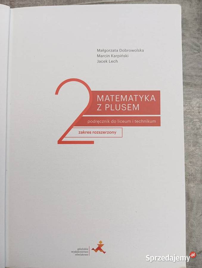 Sprzedam podręcznik do matematyki z plusem cz 3 matematyka