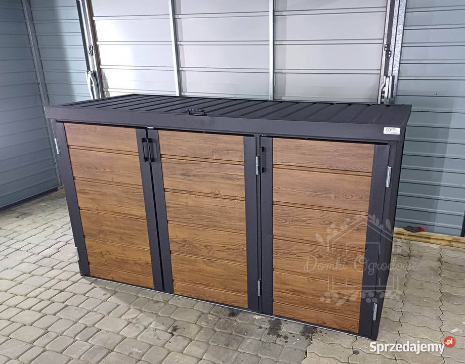 Zabudowa koszy na śmieci wiata śmietnikowa Chełm Żarski